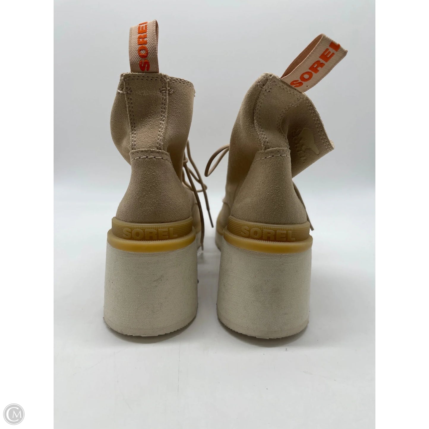 Boots Ankle Heels By Sorel In Tan, Size: 7