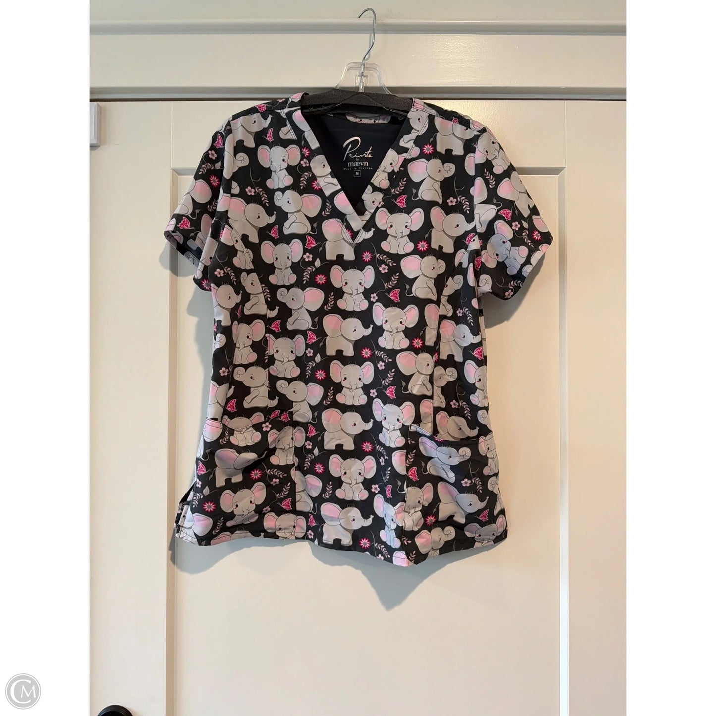 Top Short Sleeve By Clothes Mentor In Grey, Size: M