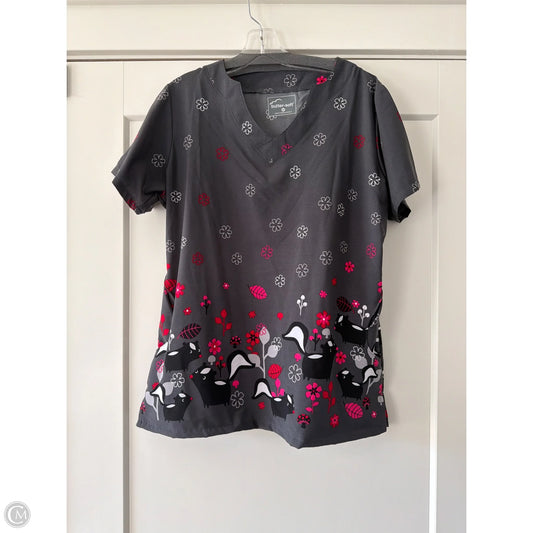 Top Short Sleeve By Clothes Mentor In Grey, Size: M