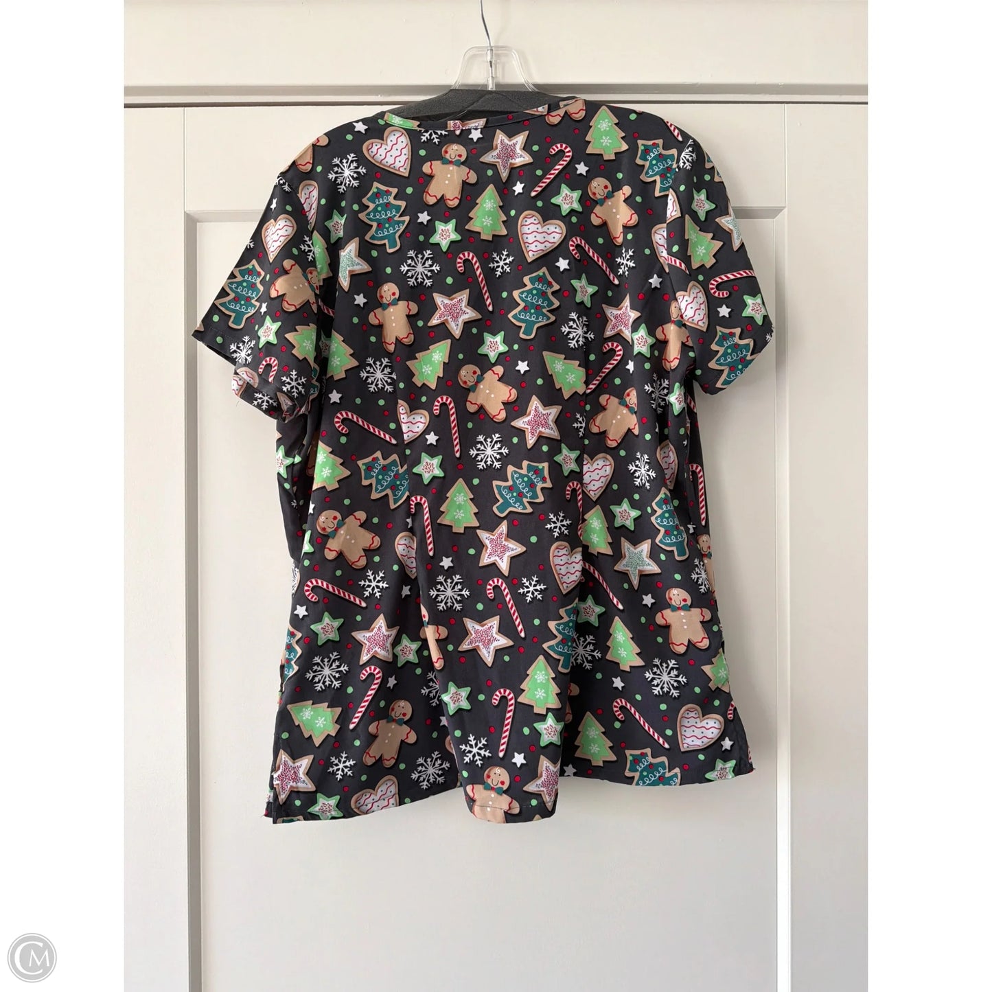 Top Short Sleeve By Clothes Mentor In Grey, Size: M
