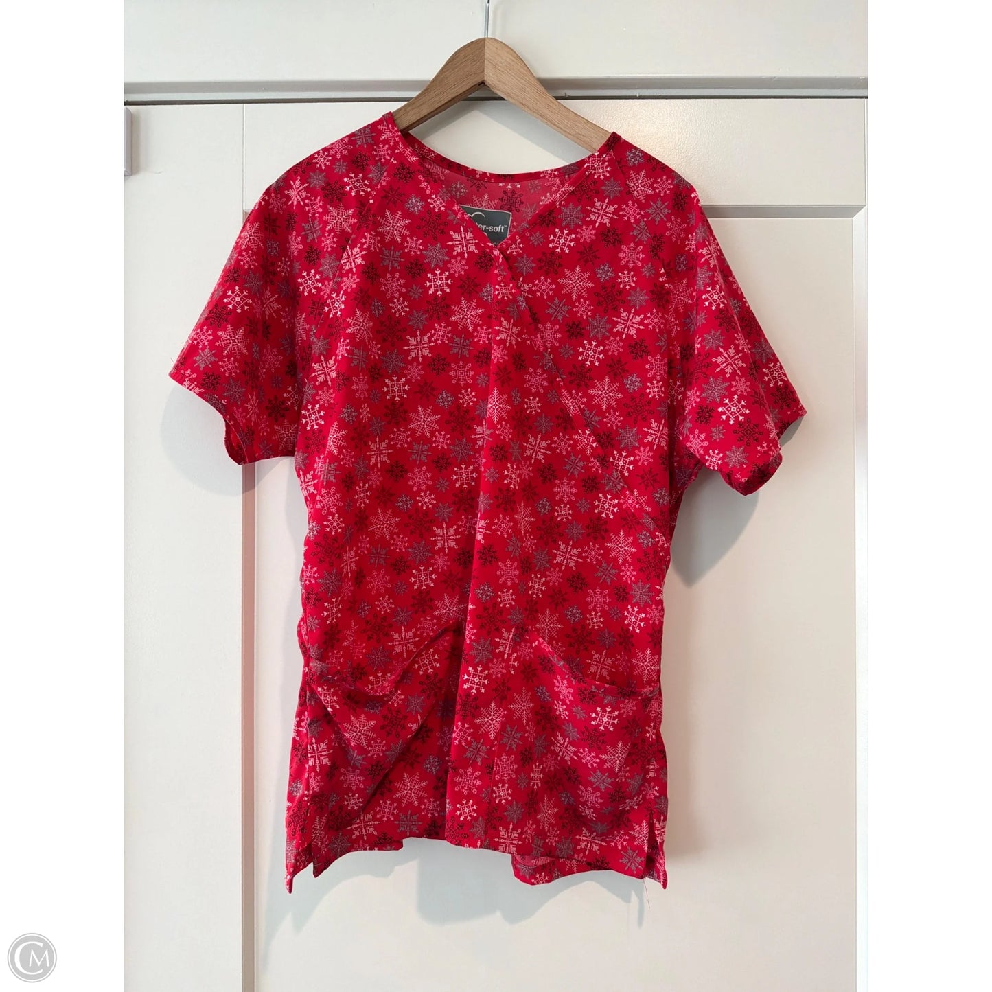 Top Short Sleeve By Clothes Mentor In Red, Size: M