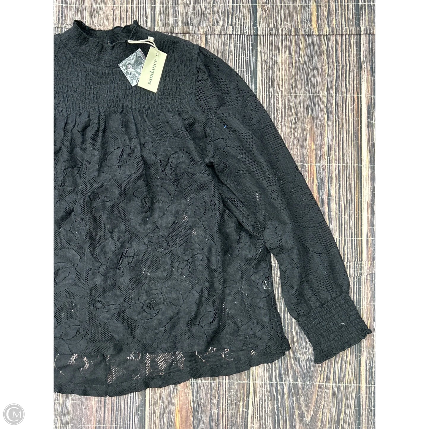 Top Long Sleeve By Sundance In Black, Size: L