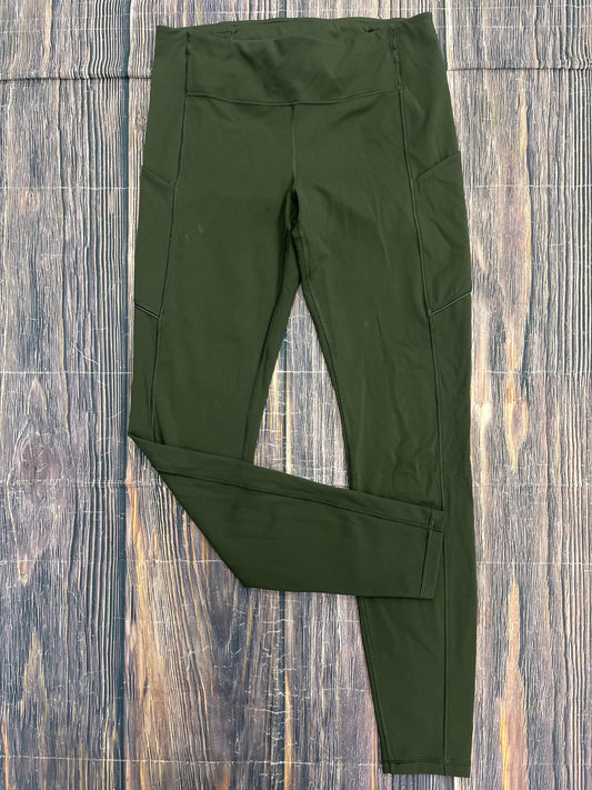 Green Athletic Leggings Lululemon, Size 8