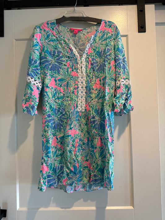 Dress Casual Short By Lilly Pulitzer In Blue, Size: L