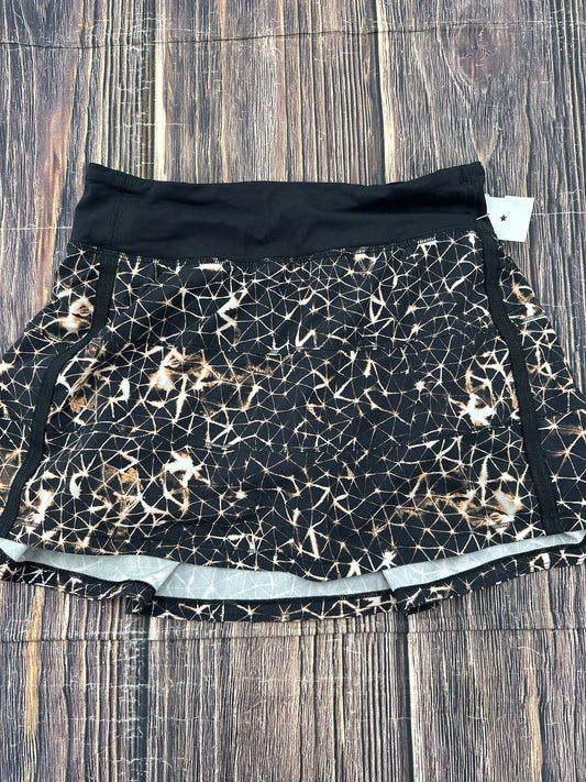 Athletic Skort By Lululemon In Black, Size: 4