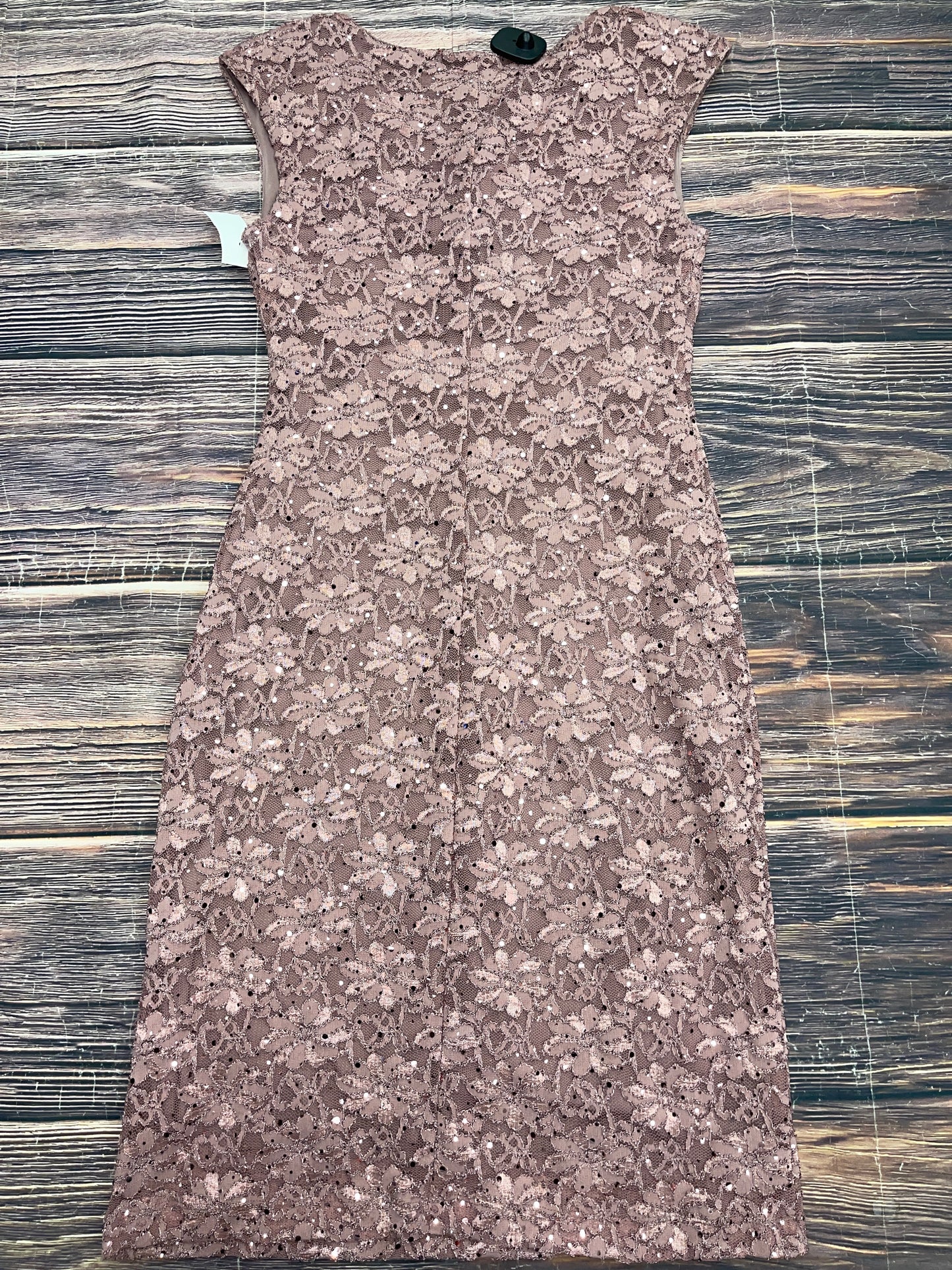 Dress Party Midi By Connected Apparel In Mauve, Size: 10