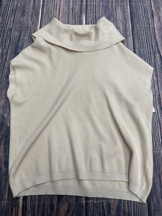 Sweater Short Sleeve By Vila Milano In Tan, Size: Xl