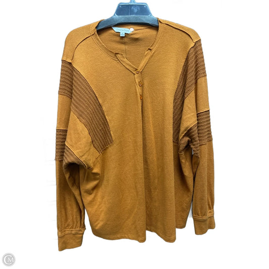 Top Long Sleeve By Davi & Dani In Orange, Size: M