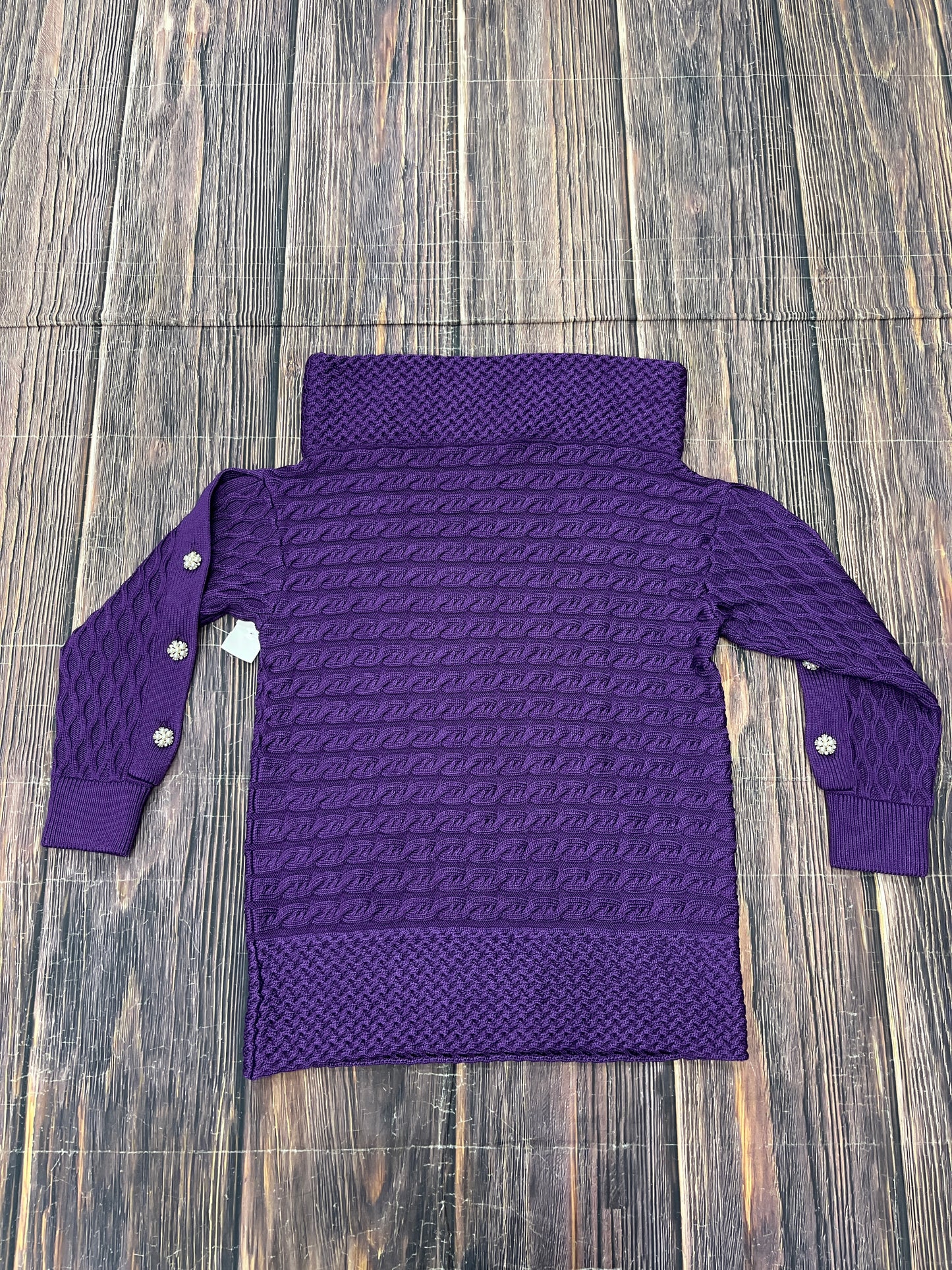 Sweater By Worth Ny In Purple, Size: L