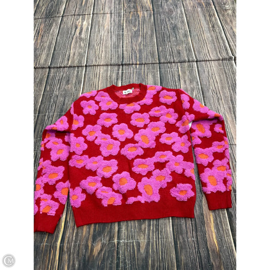 Sweater By Clothes Mentor In Red, Size: S