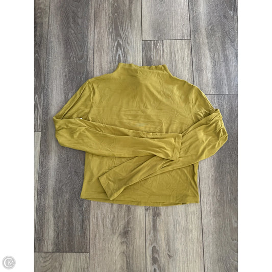 Athletic Top Long Sleeve Collar By Lululemon In Green, Size: M