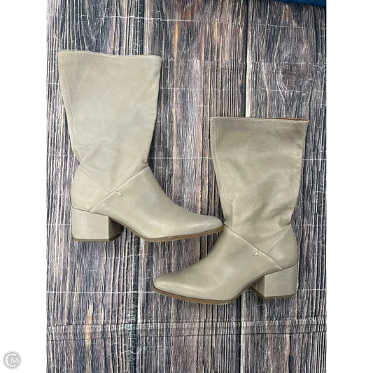 Boots Mid-calf Flats By Franco Sarto In Grey, Size: 8.5