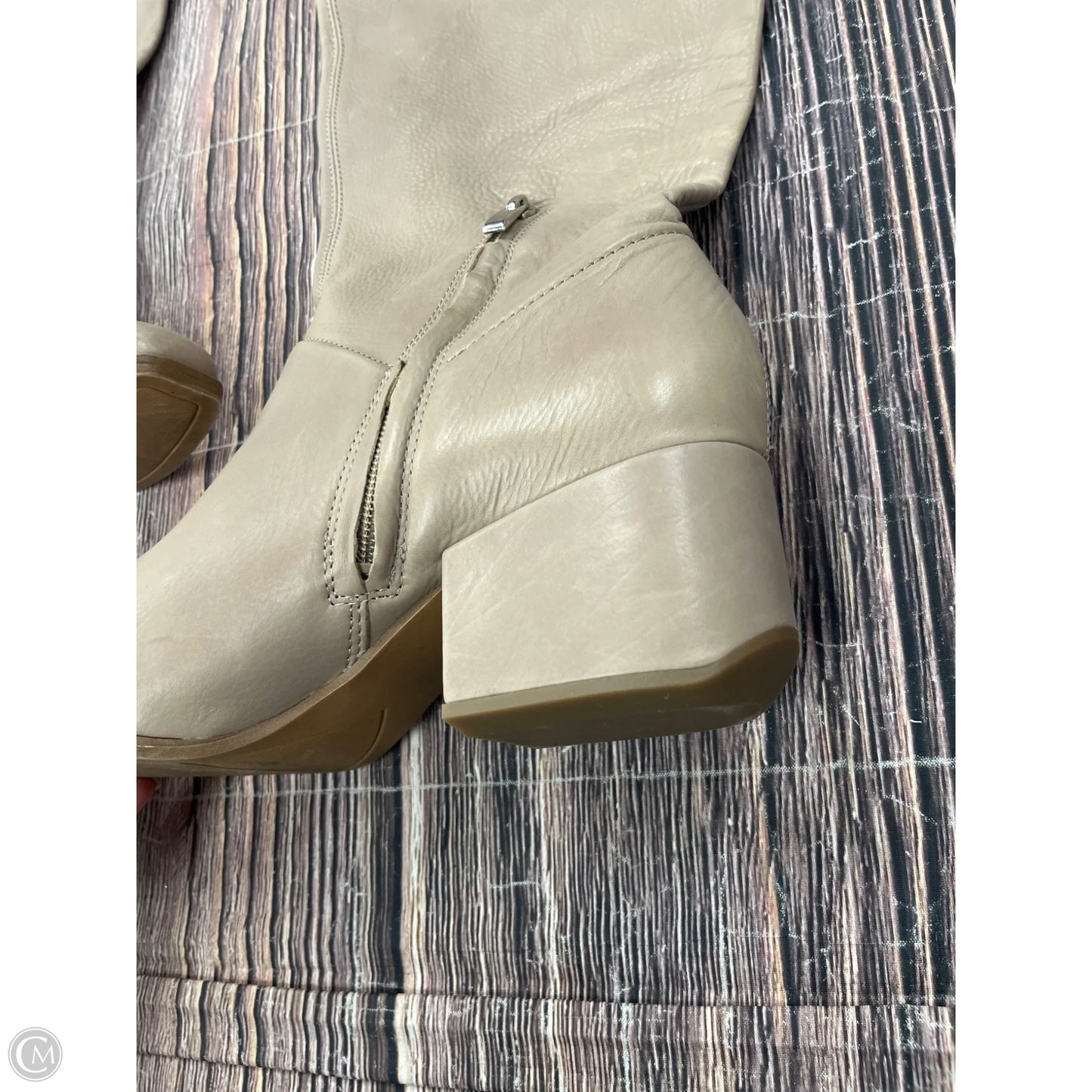 Boots Mid-calf Flats By Franco Sarto In Grey, Size: 8.5