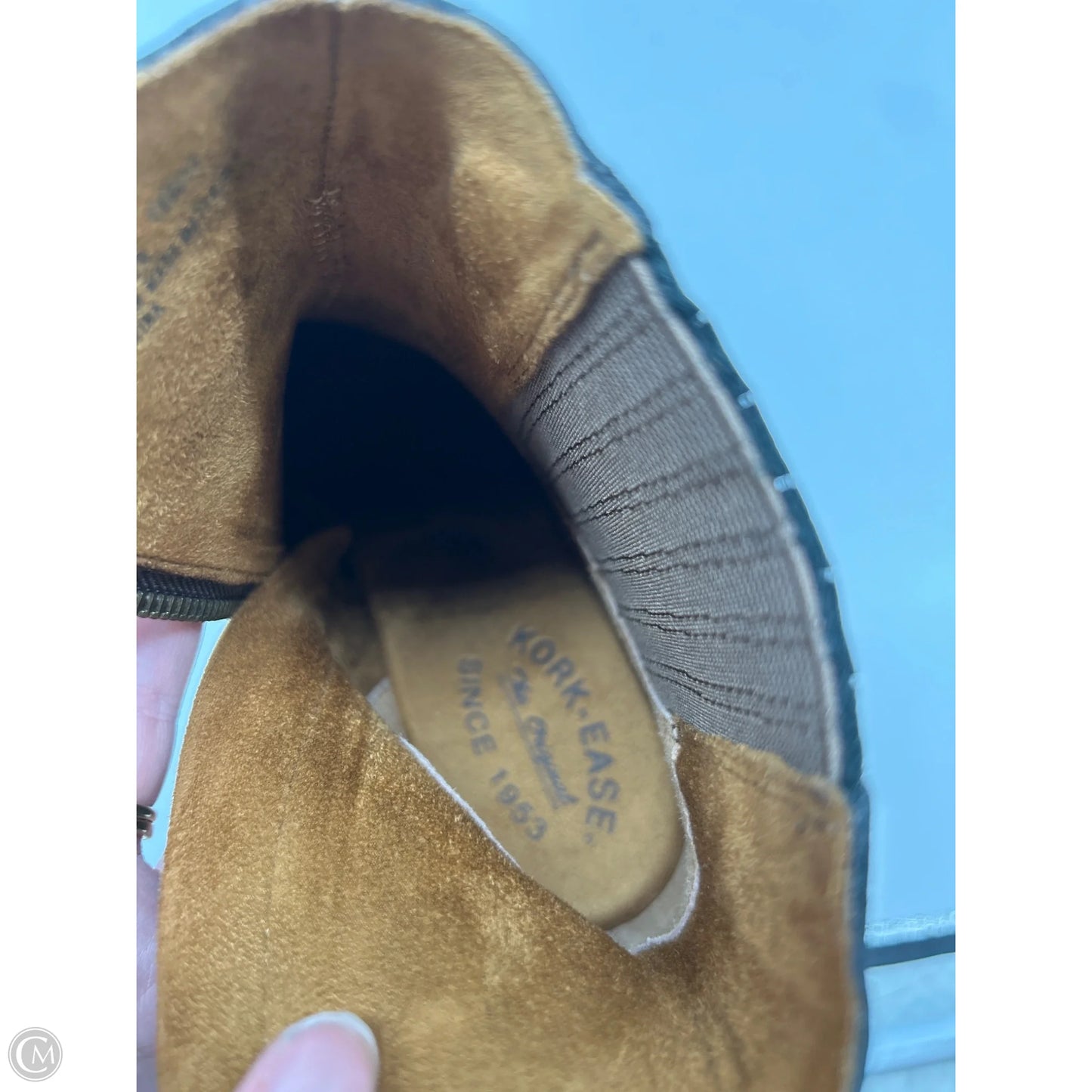 Boots Ankle Heels By Kork Ease In Bronze, Size: 6.5