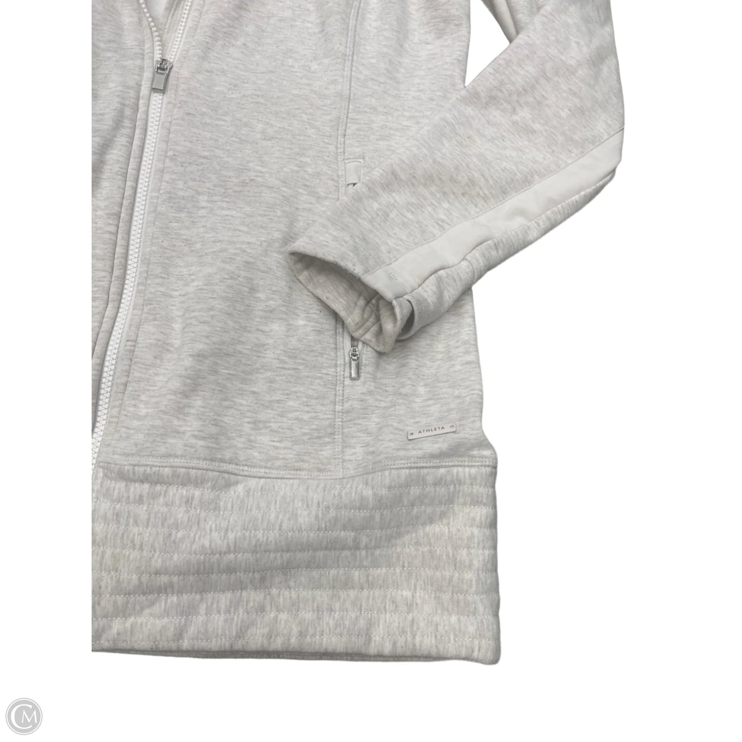 Athletic Sweatshirt Hoodie By Athleta In Grey, Size: S