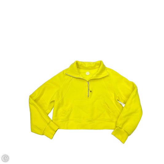 Sweatshirt Collar By Lululemon In Yellow, Size: S