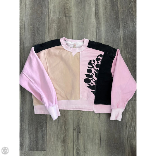 Athletic Sweatshirt Crewneck By Free People In Pink, Size: S