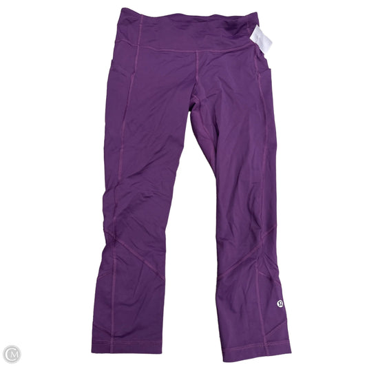 Athletic Leggings Capris By Lululemon In Purple, Size: 6