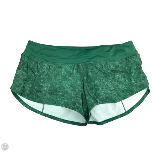 Athletic Shorts By Lululemon In Green, Size: 8
