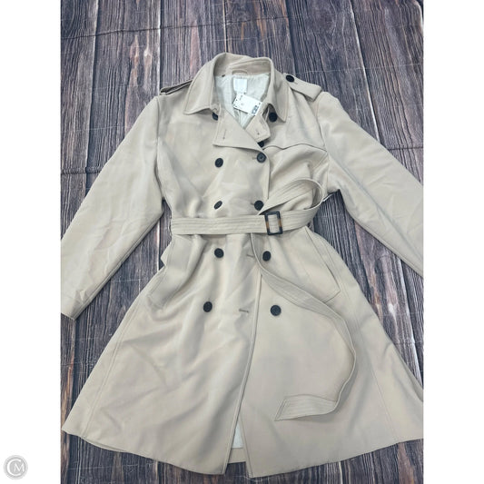 Coat Trench Coat By H&m In Tan, Size: 1x