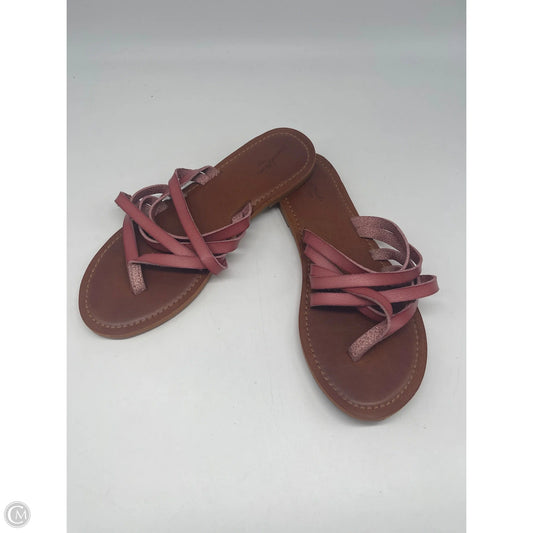Sandals Flats By Universal Thread In Pink, Size: 8