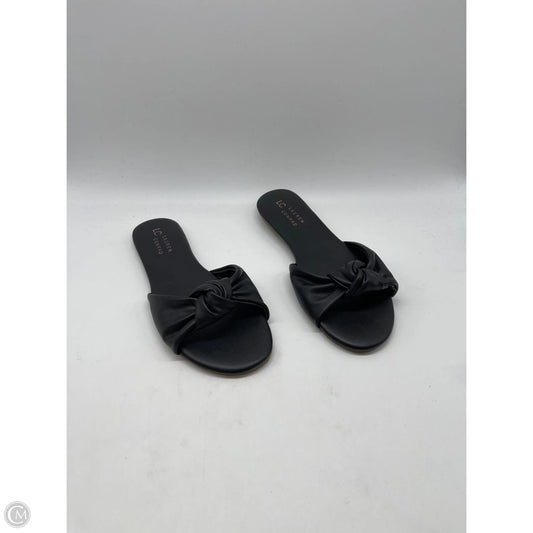 Sandals Flats By Lc Lauren Conrad In Black, Size: 8