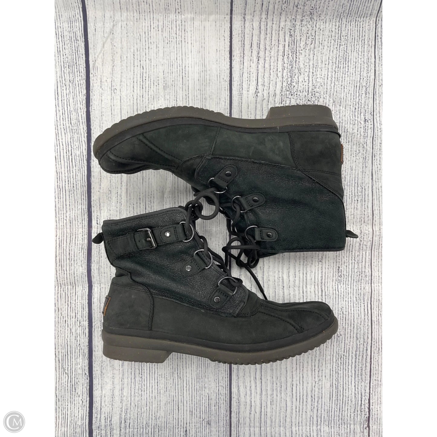 Boots Designer By Ugg In Black, Size: 11