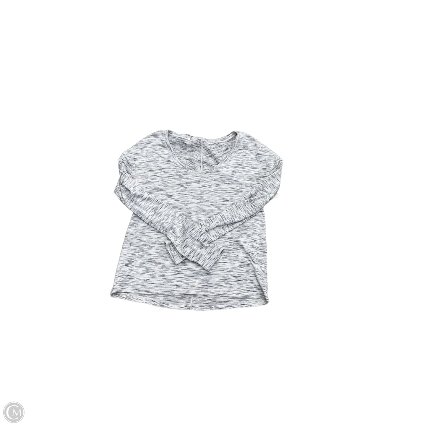 Athletic Top Long Sleeve Crewneck By Lululemon In Grey, Size: M