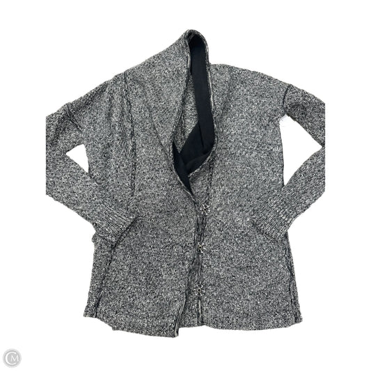 Sweater Cardigan By Lululemon In Grey, Size: M