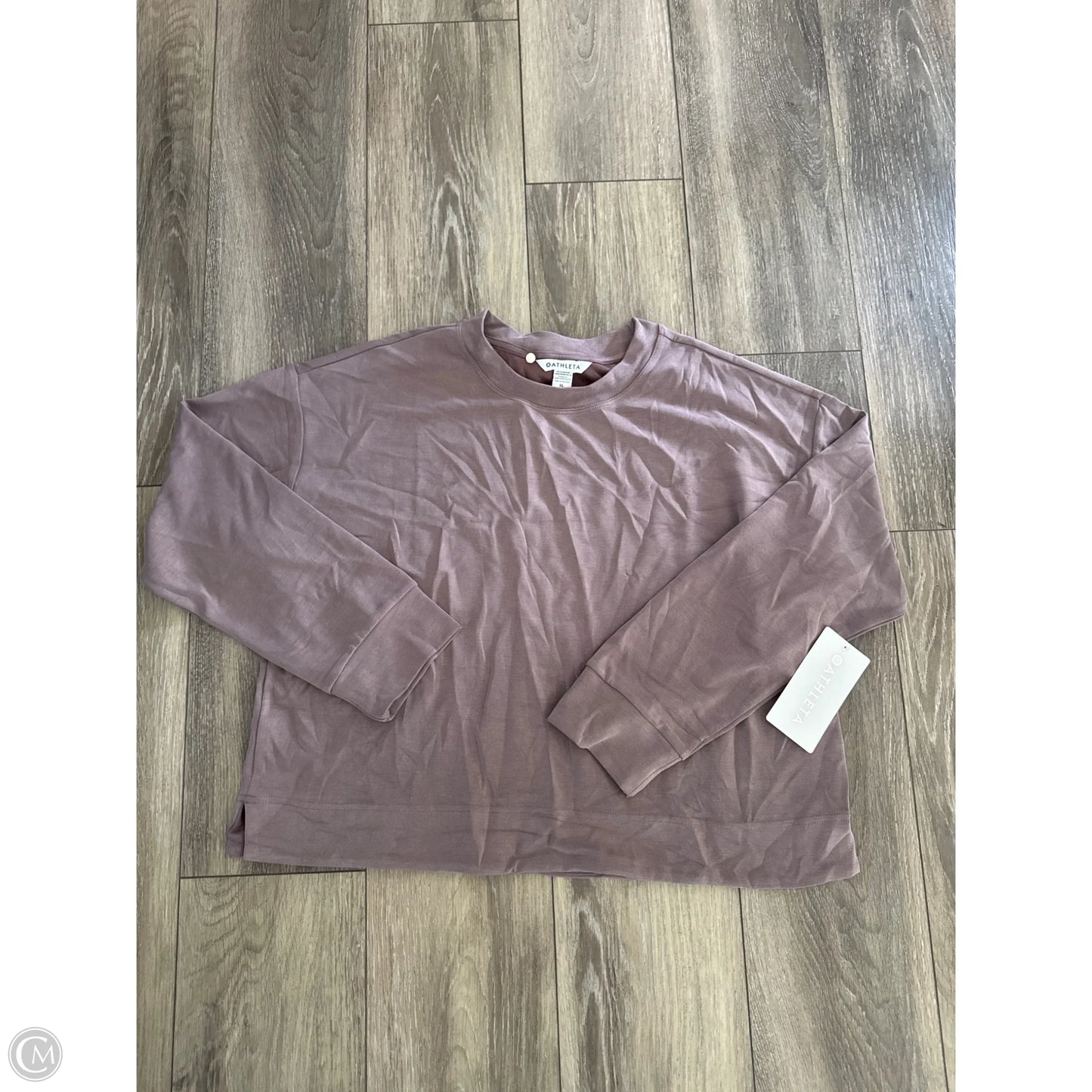 Athletic Top Long Sleeve Crewneck By Athleta In Brown, Size: Xl