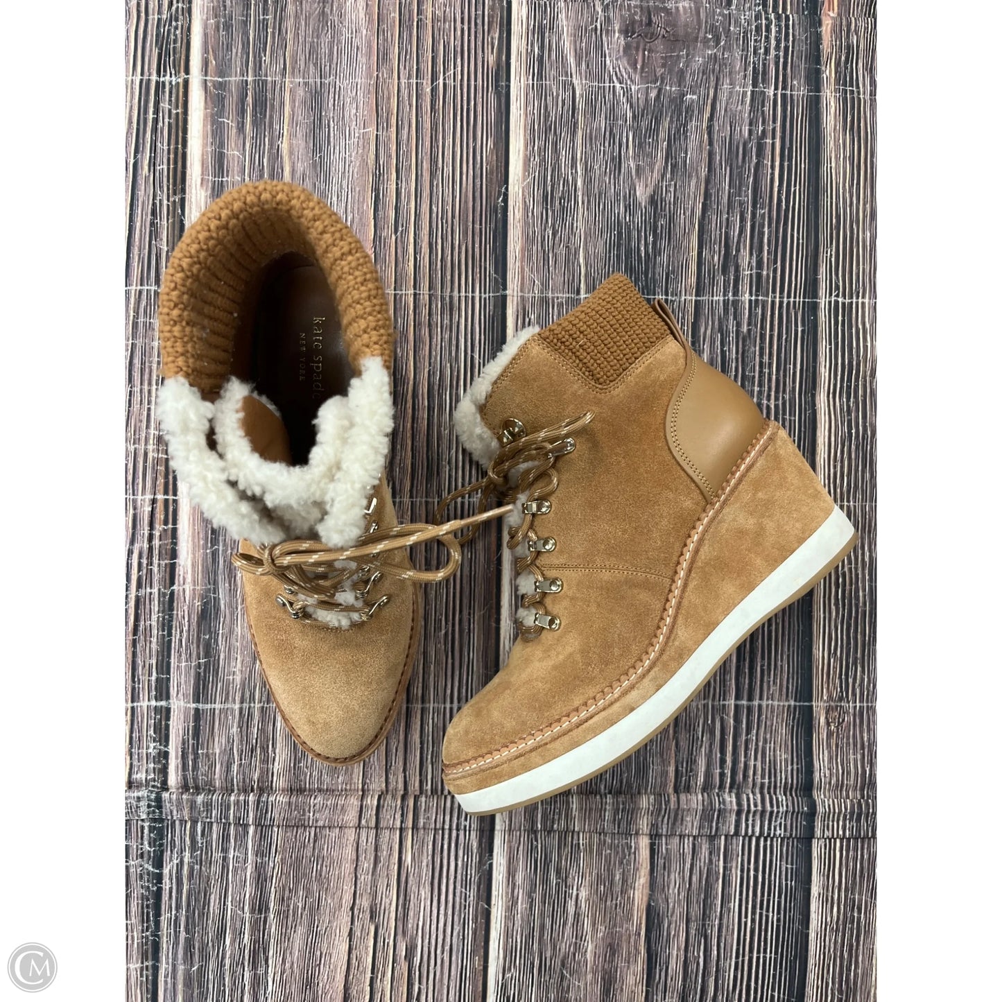 Boots Designer By Kate Spade In Tan, Size: 10