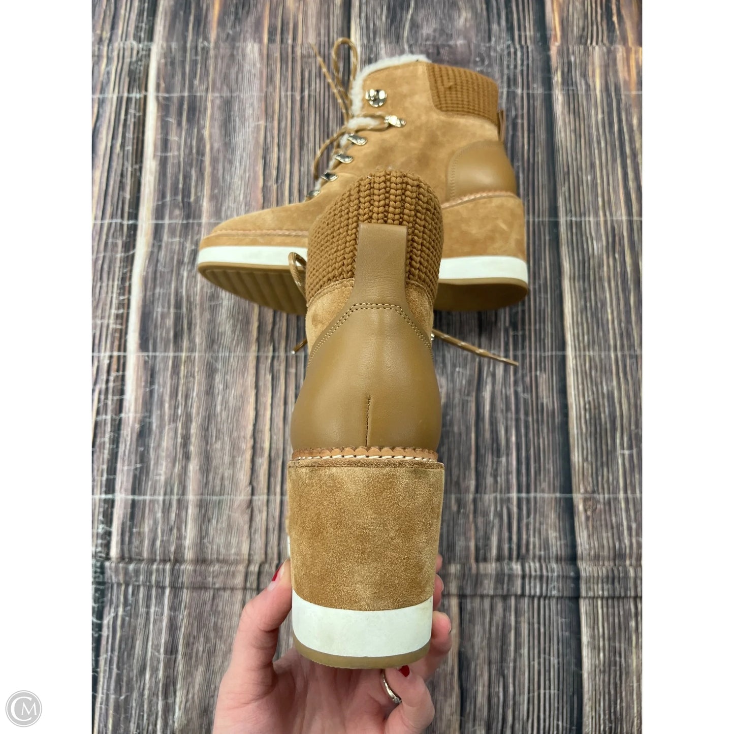 Boots Designer By Kate Spade In Tan, Size: 10