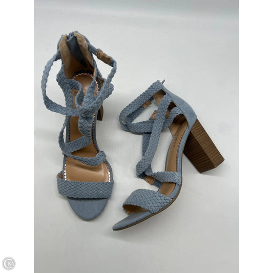 Sandals Heels Block By Lc Lauren Conrad In Blue, Size: 8