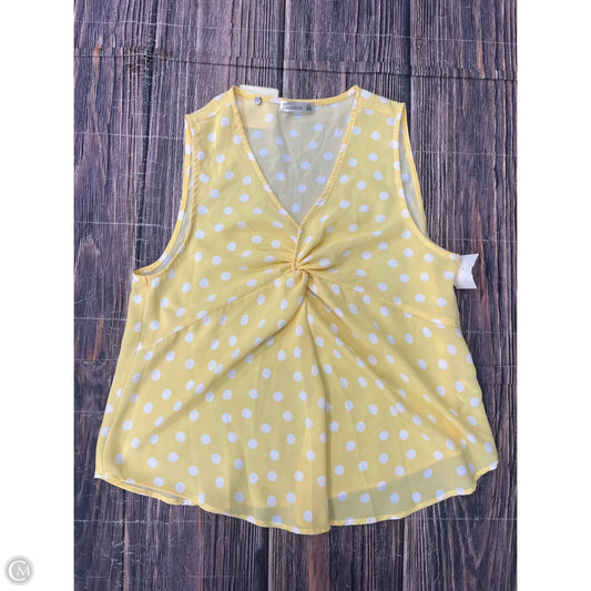 Tank Top By 89th And Madison In Yellow, Size: L