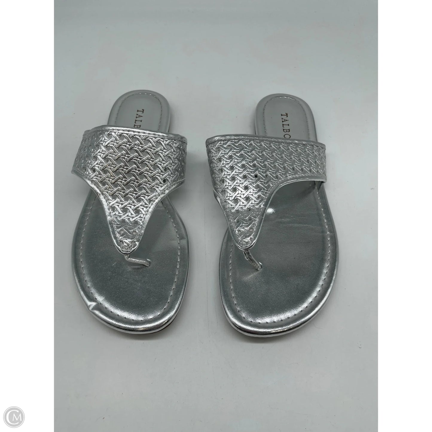 Sandals Flats By Talbots In Silver, Size: 7