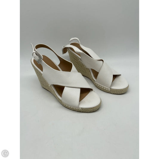 Sandals Heels Wedge By Apt 9 In White, Size: 8
