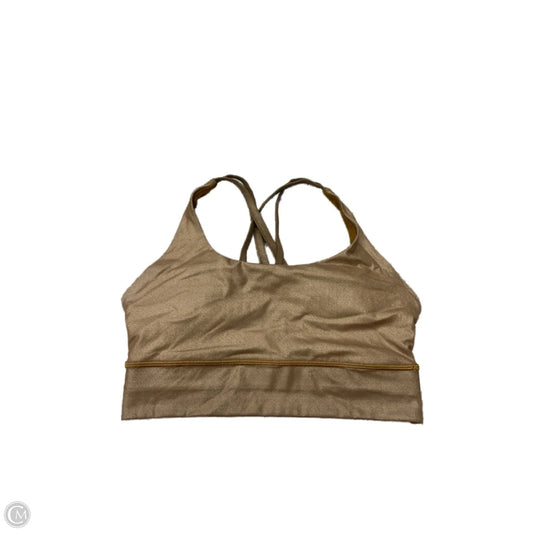 Athletic Bra By Lululemon In Gold, Size: 8
