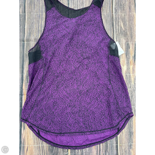 Athletic Tank Top By Lululemon In Purple, Size: M