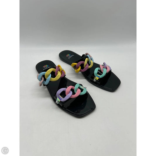 Sandals Flats By Clothes Mentor In Black, Size: 8