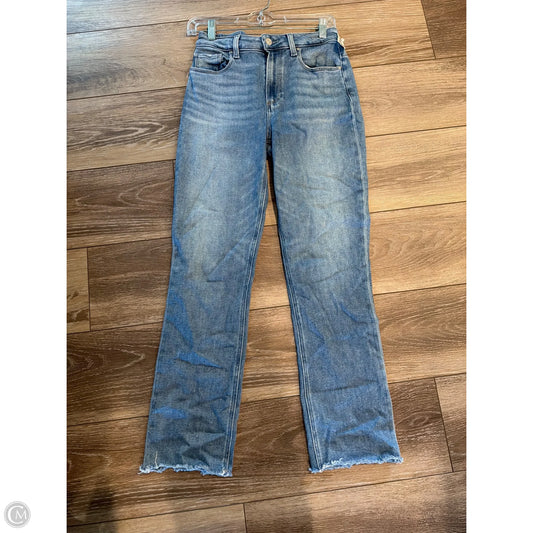 Jeans Straight By Paige In Blue Denim, Size: 6