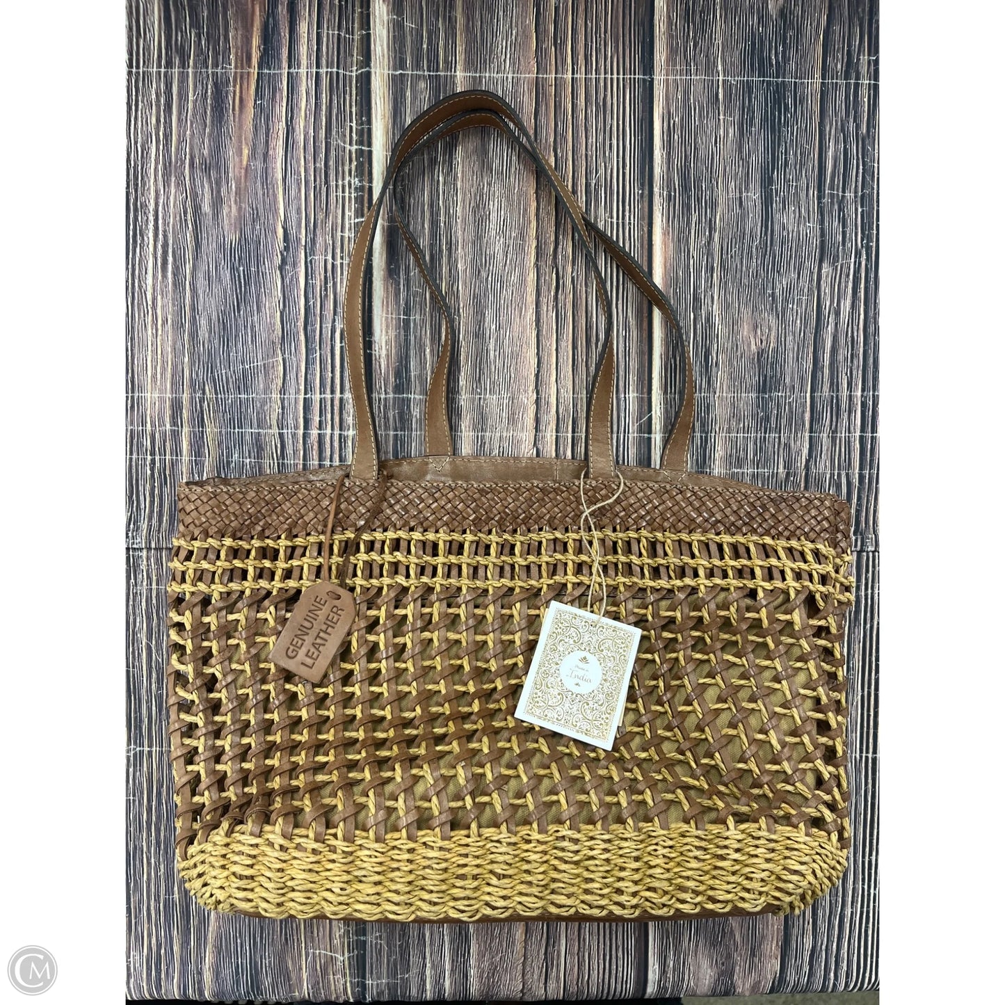 Handbag Leather By Clothes Mentor, Size: Large