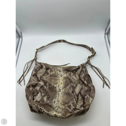 Handbag Leather By Hobo Intl, Size: Medium