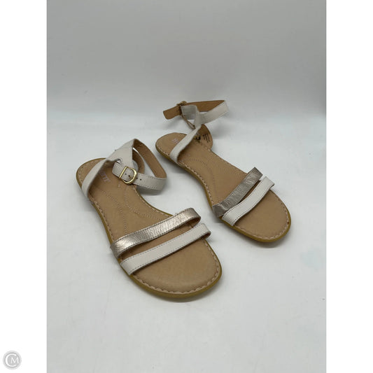 Sandals Flats By Born In White, Size: 9