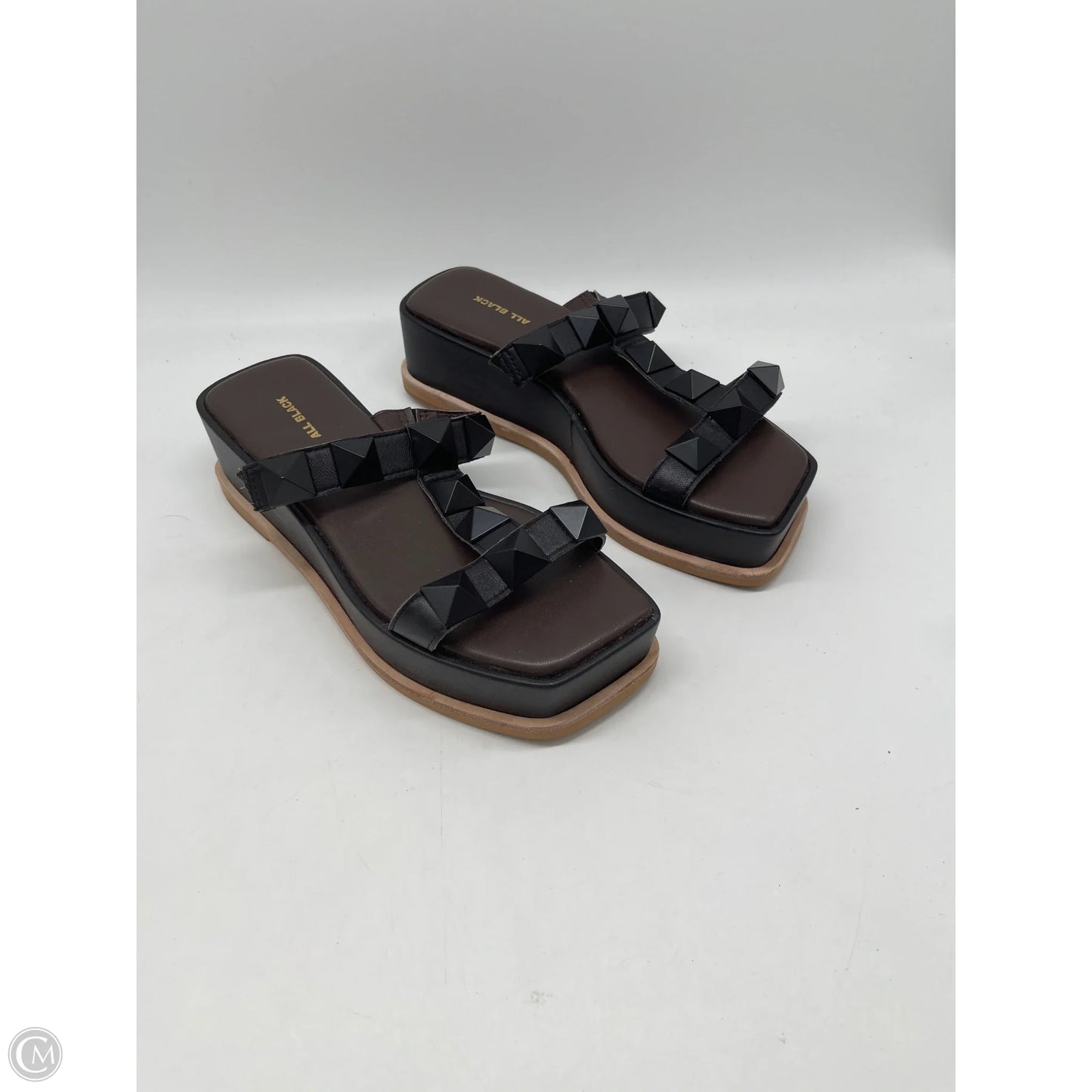 Sandals Heels Platform By Clothes Mentor In Black, Size: 9