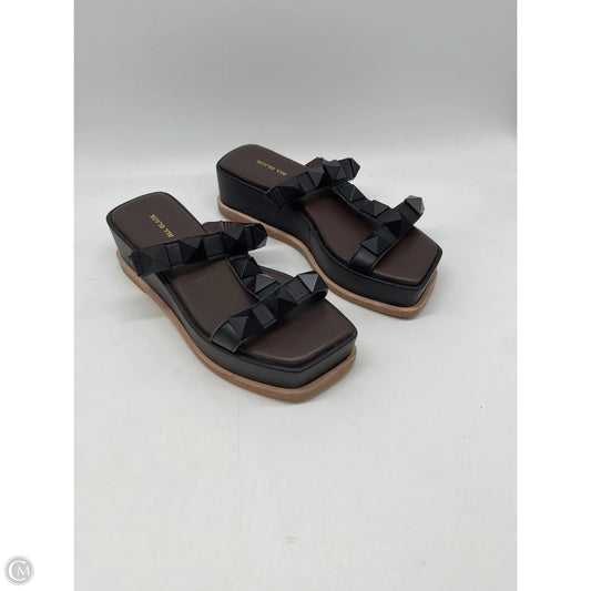 Sandals Heels Platform By Clothes Mentor In Black, Size: 9