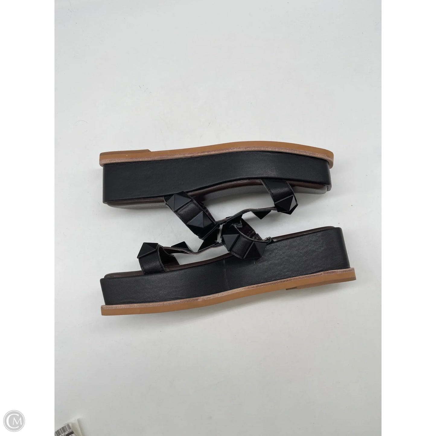 Sandals Heels Platform By Clothes Mentor In Black, Size: 9