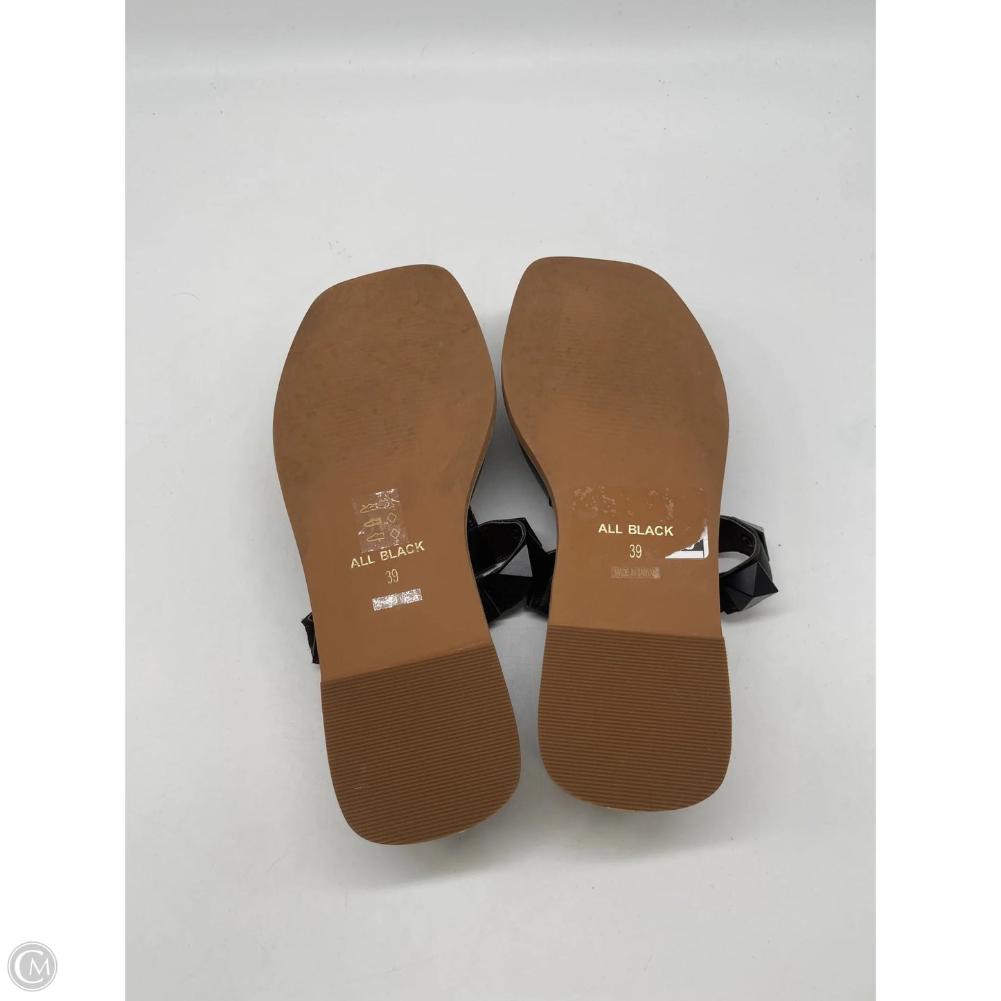 Sandals Heels Platform By Clothes Mentor In Black, Size: 9