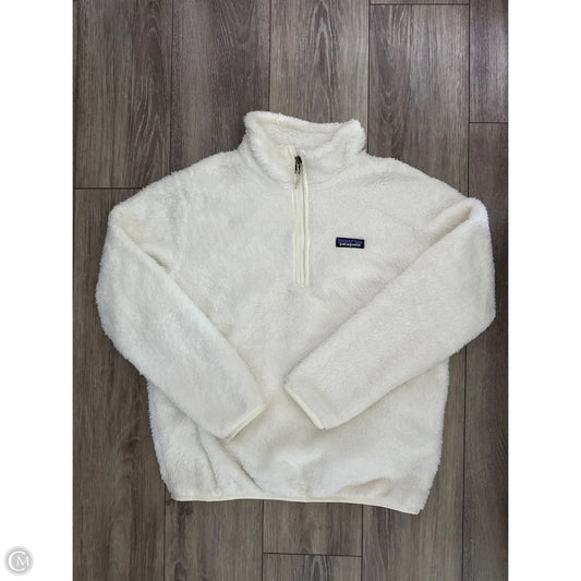 Sweatshirt Collar By Patagonia In White, Size: M