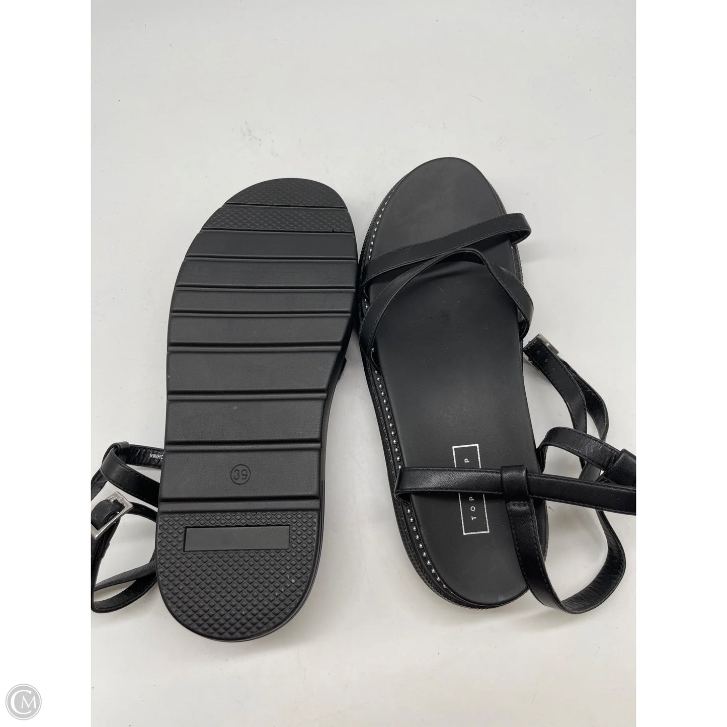 Sandals Flats By Top Shop In Black, Size: 9