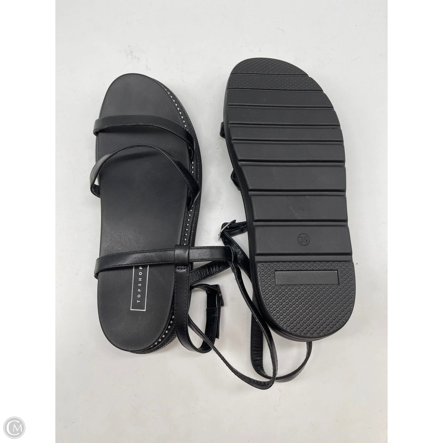 Sandals Flats By Top Shop In Black, Size: 9